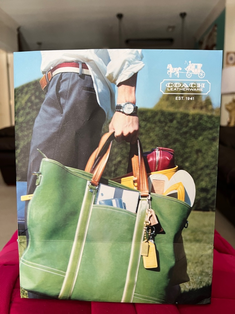 Coach 2007 Collectible Shopping Bag - repaired
